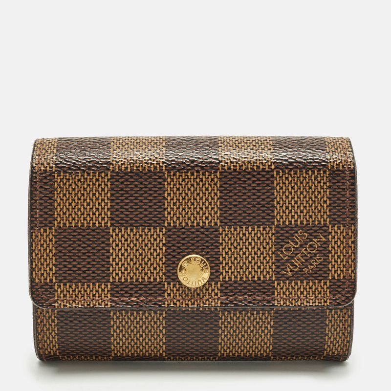 Louis Vuitton Damier Ebene Porte Monnaie Plat Purse